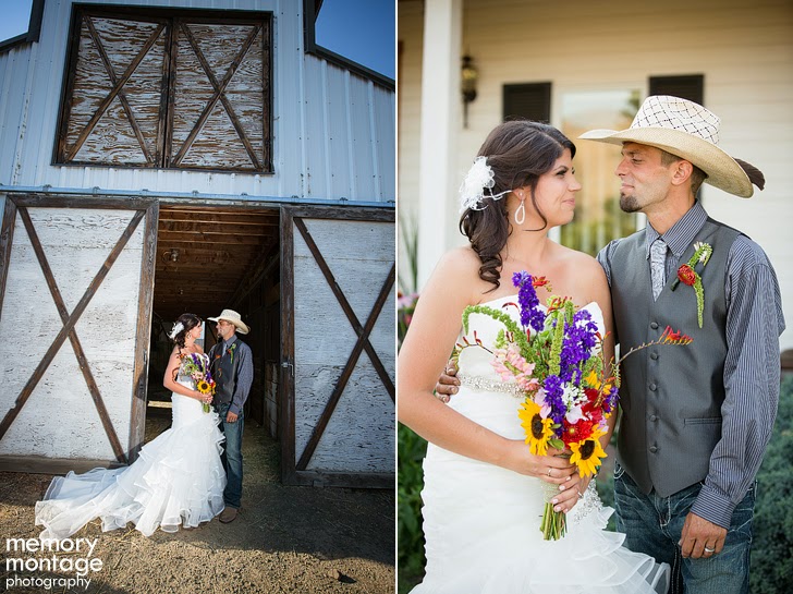 country western wedding photography