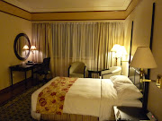 Our hotel room was spacious with two Queensized beds.