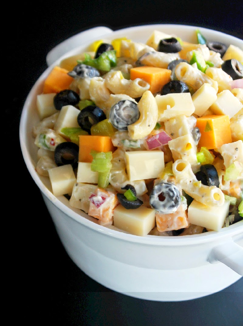 Creole Contessa Cheesy Picnic Pasta Salad