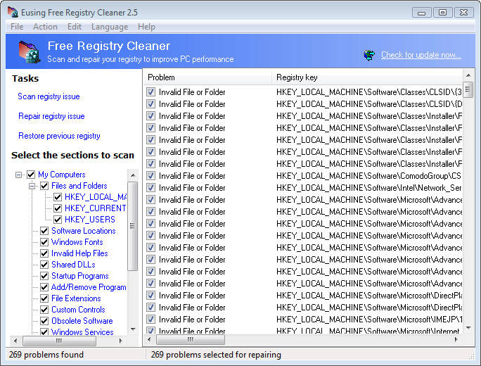 Registry Cleaner For Windows Vista Free