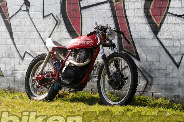 custom suzuki sp370 | shed built bikes