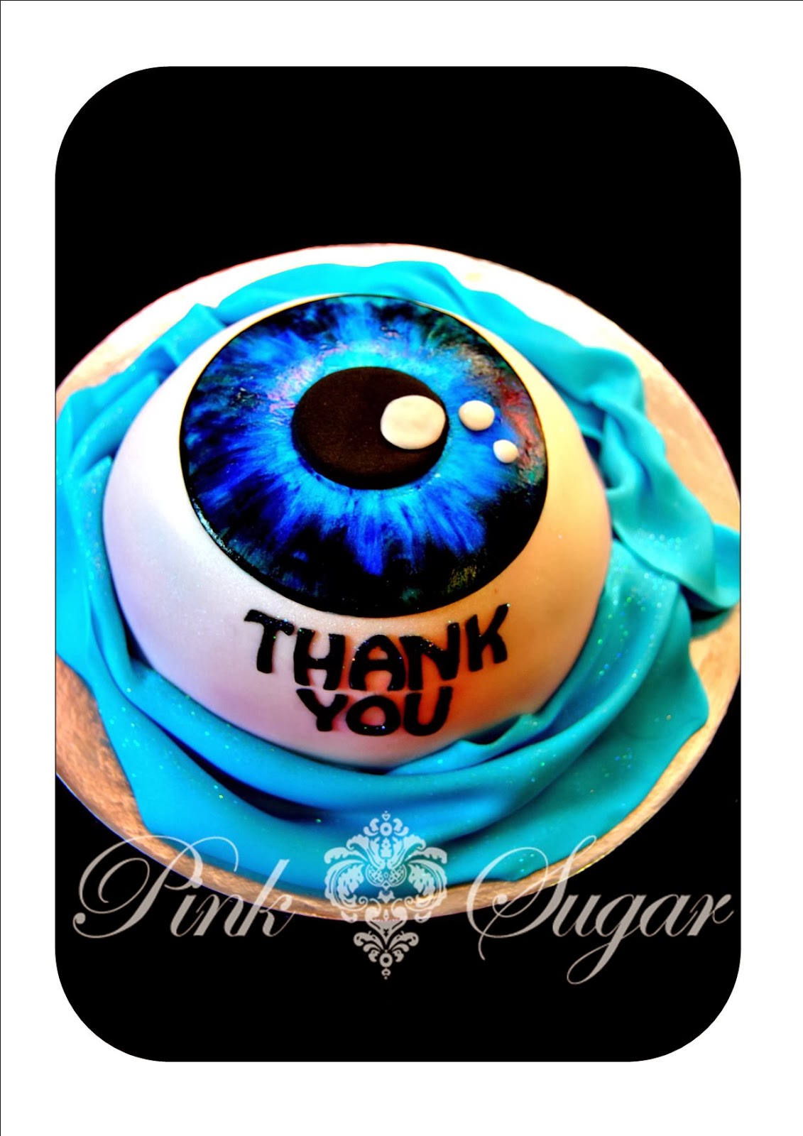 Pink Sugar Eye Cake for Dr Styne
