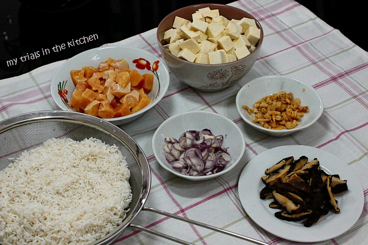 My Trials in the Kitchen RiceCooker Yam Rice (Taro Rice)