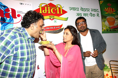 Rani Mukerji promotes her movie 'Aiyyaa' through 'chai poha' 