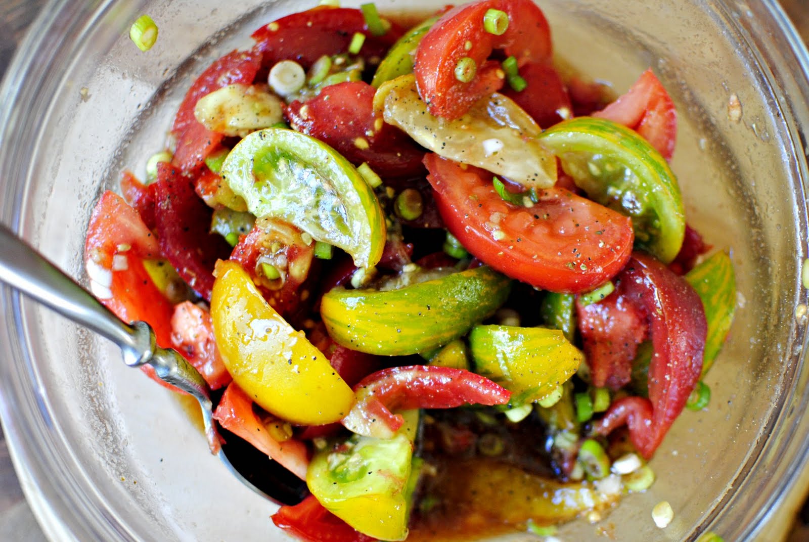 Simply Scratch Balsamic Heirloom Tomato Salad Simply Scratch