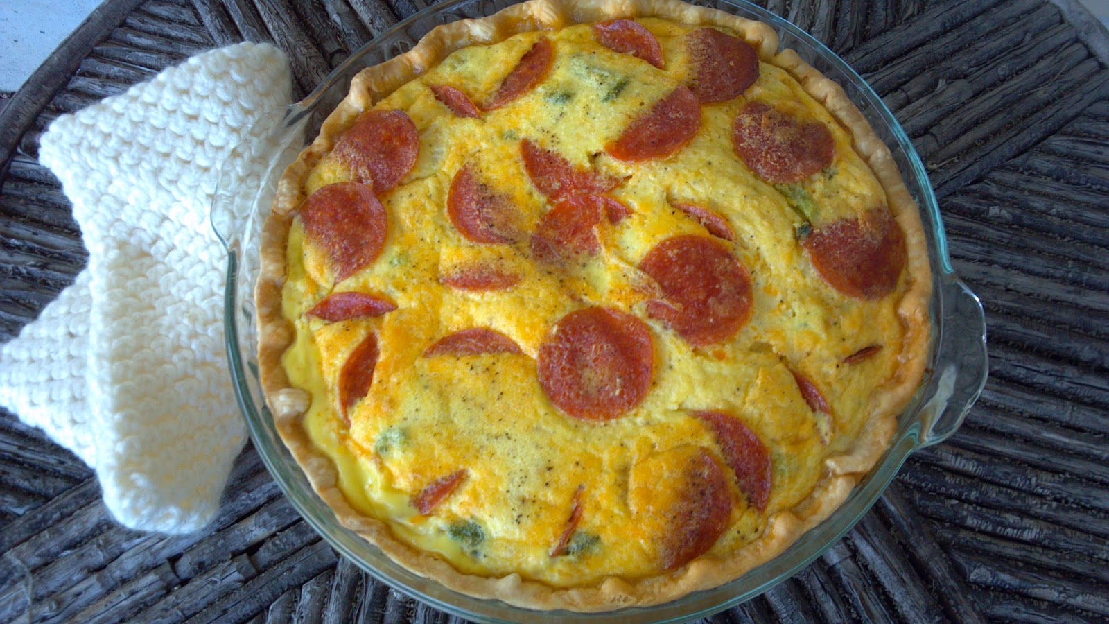 Kriskrafter Kris's Pepperoni Quiche Recipe