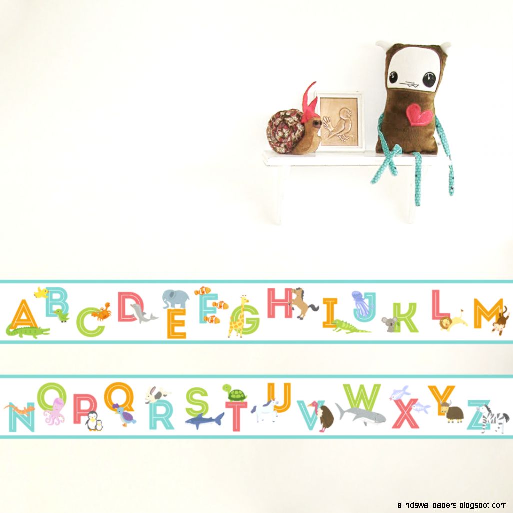 Alphabet Wall Border Decals Alphabet Wall Border Decals