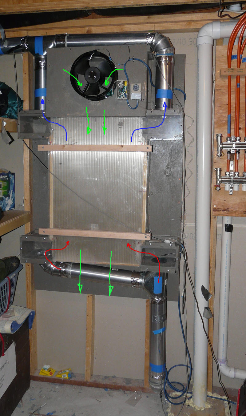 BuildItSolar Blog A Prototype Dryer Heat Recovery Heat Exchanger