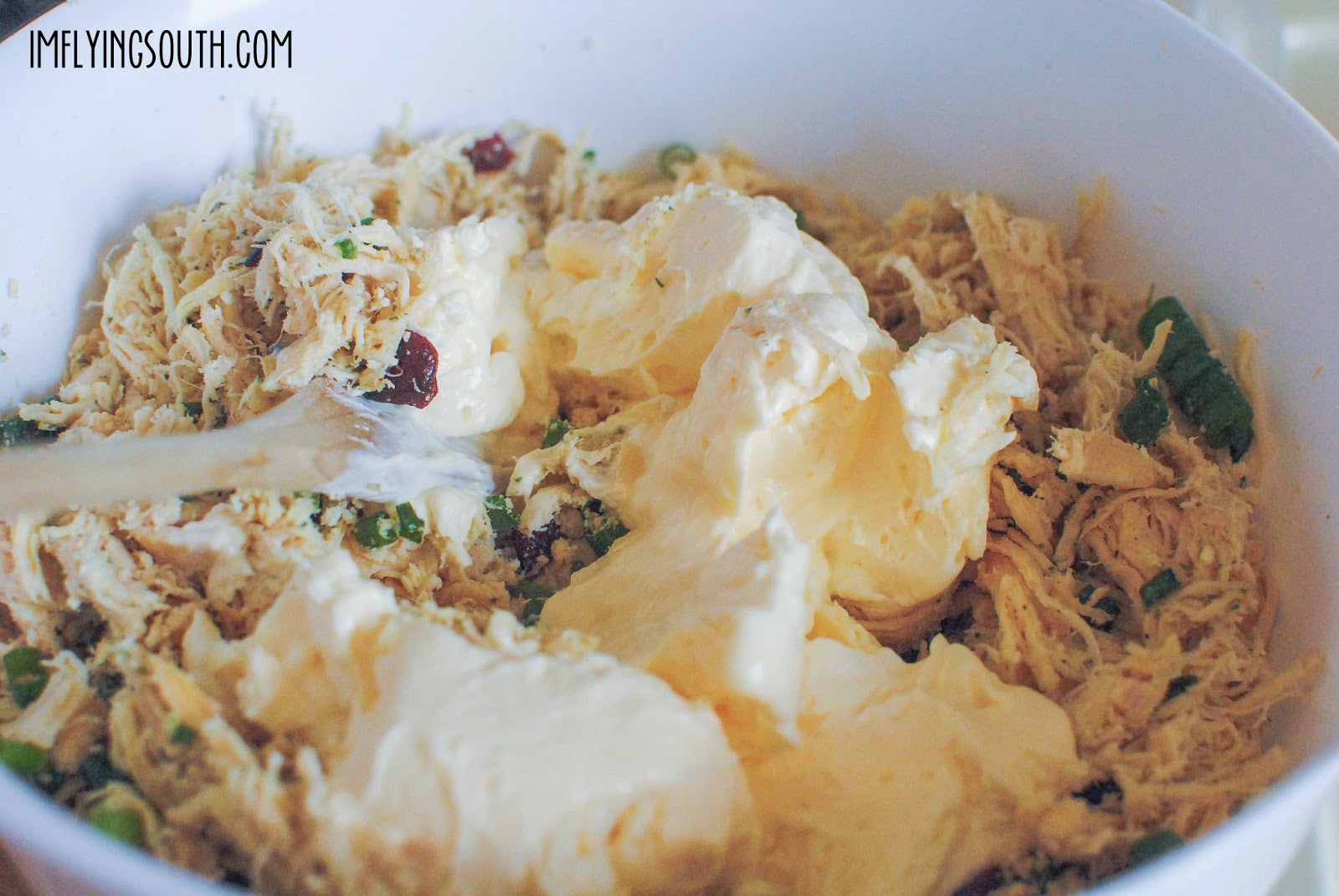 Green Onion & Cherry Chicken Salad. I'm Flying South