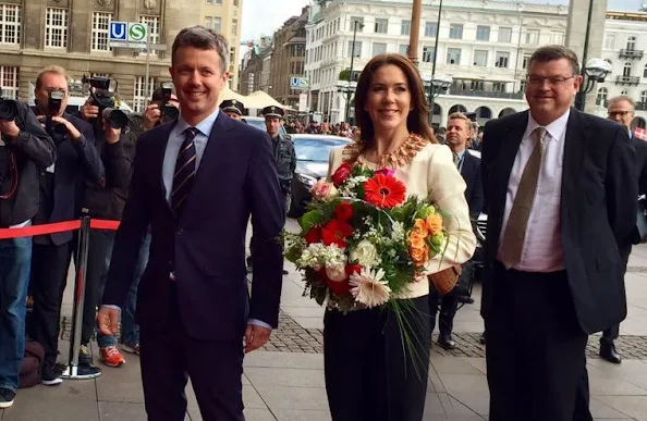 Crown Princess Mary and her husband Prince Frederik, are on a working visit to Germany entitled 'Danish Living' until 21 May 2015