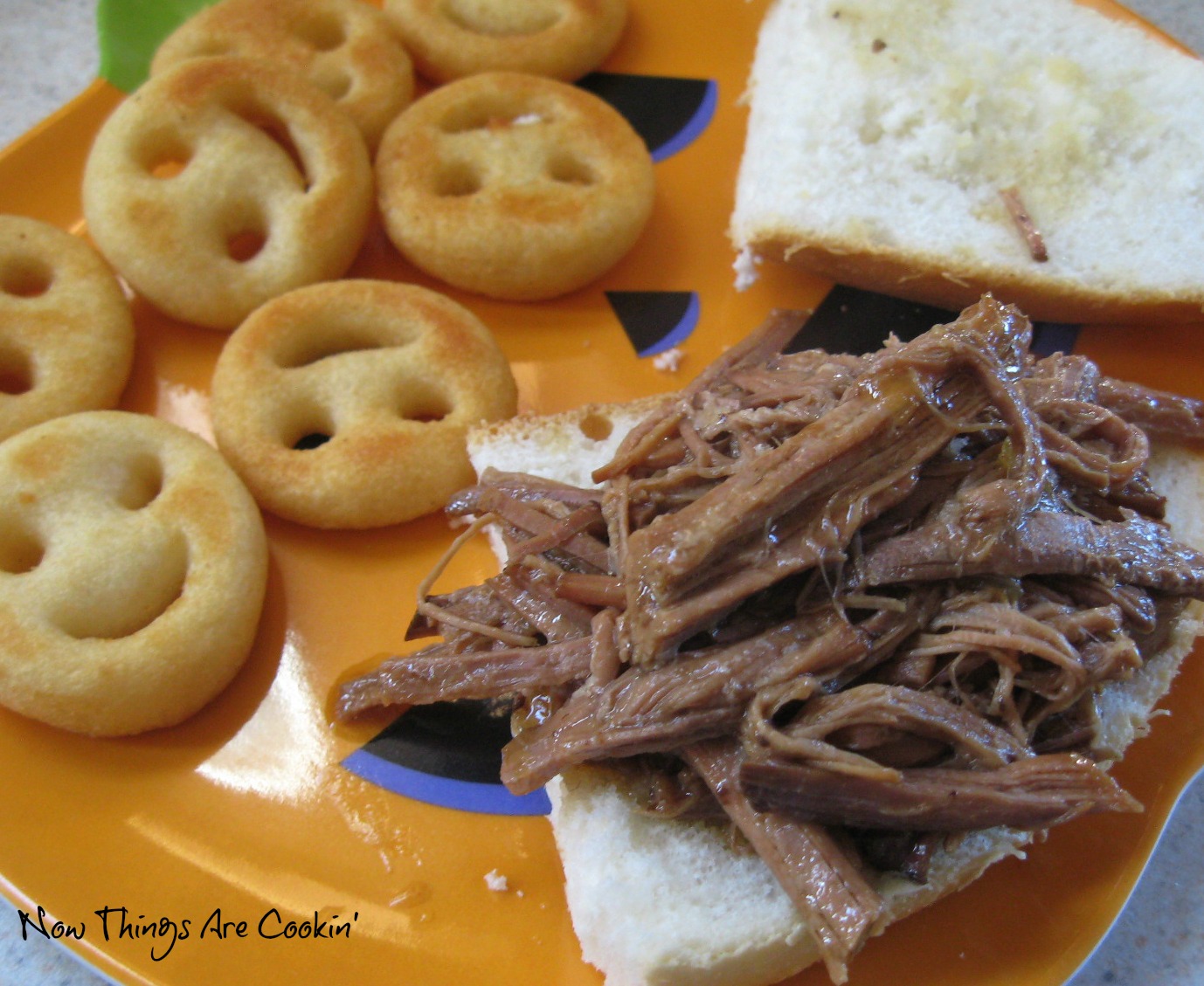 Now Things are Cookin' Slow Cooker French Dip with Horseradish Aioli