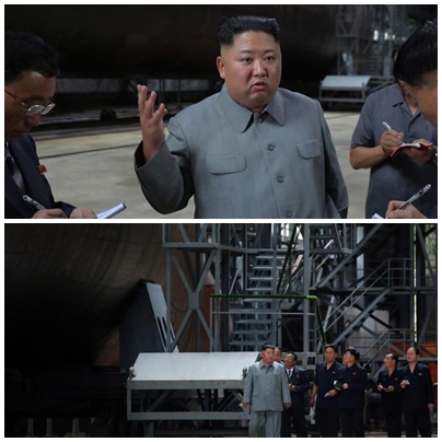miércoles, 24 de julio de 2019 Kim vuelve a mostrar su potencial militar con un nuevo submarino y p
