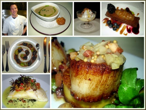 Chef Ron Fougeray and Tasting Menu Courses at Bibou, Phila PA