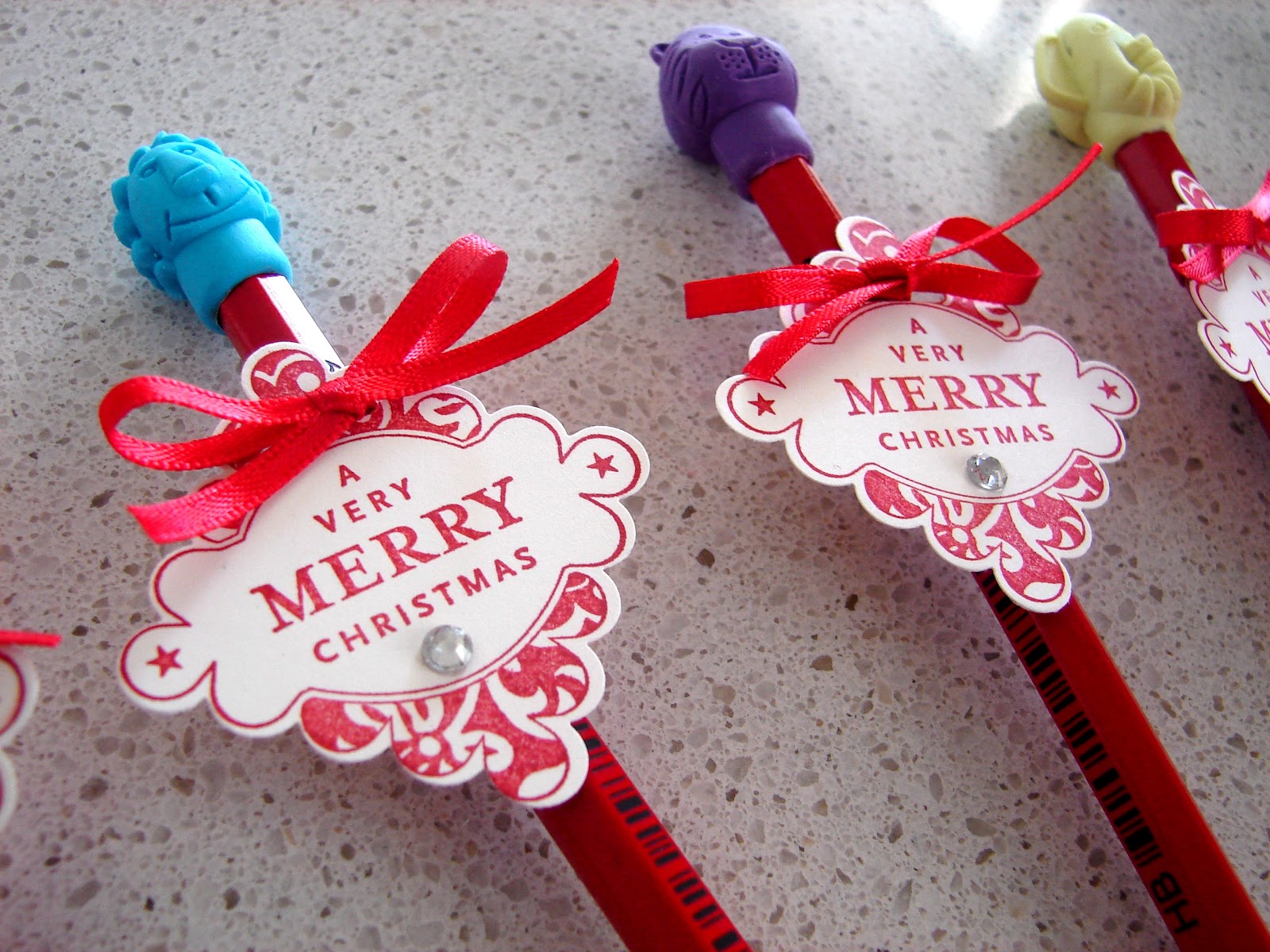 Stamp My Day Pencil Christmas Favours/Gifts