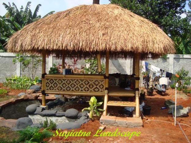 View Rumah Bambu Atap Alang Alang PNG