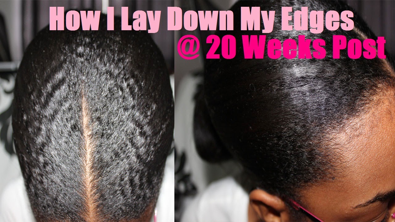 Journey to Waist Length How To Lay Edges Down