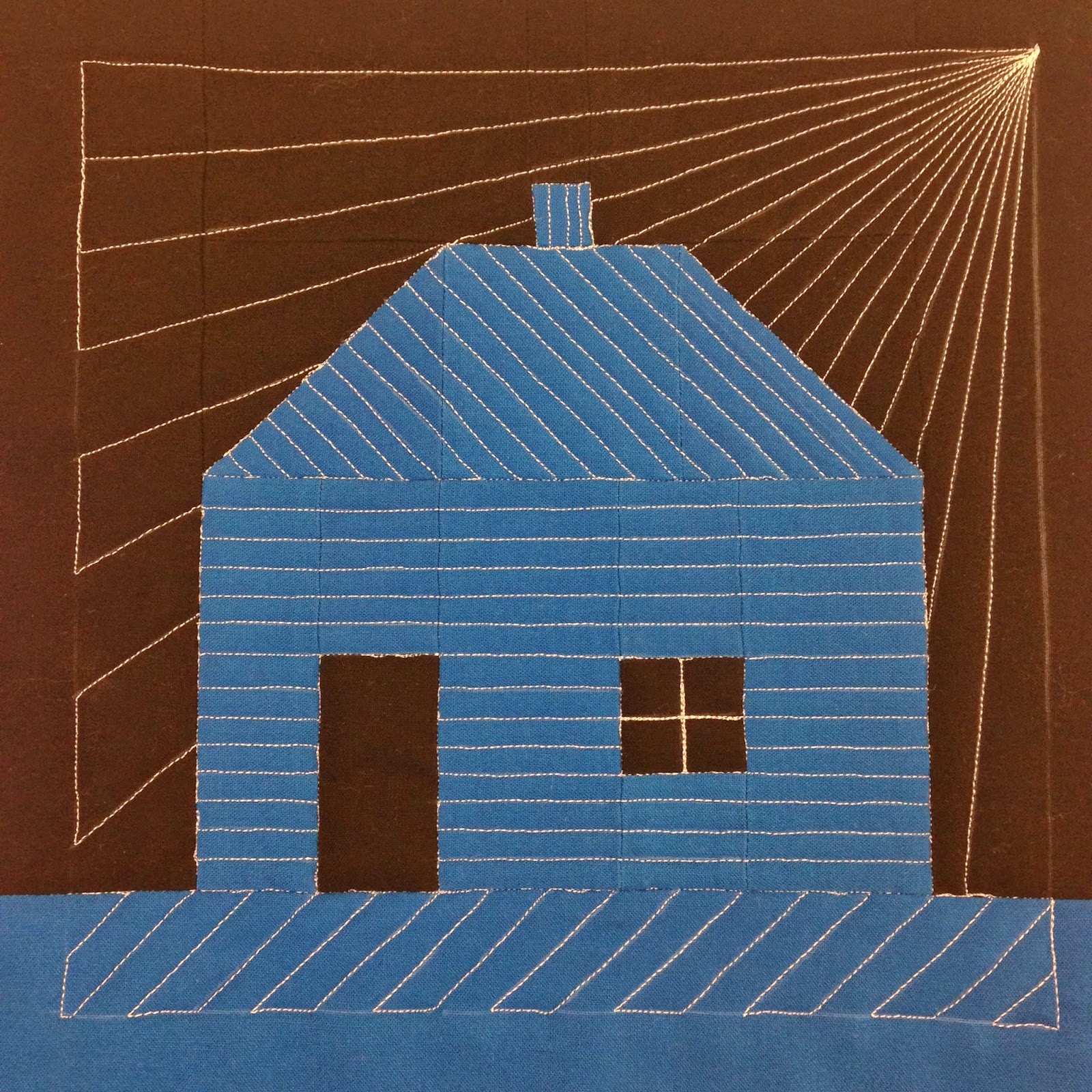 Leah's straight lines in a house block