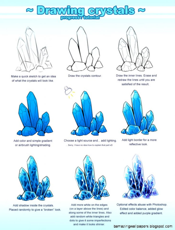Crystals Progress Tutorial by Pikishi on DeviantArt Crystals Progress Tutorial by Pikishi on DeviantArt