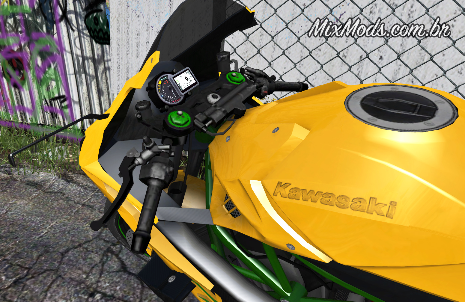 Skin Piloto de Motocross + Moto CR 125 - MixMods