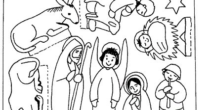 Imagenes Cristianas Para Colorear Dibujo Del Pesebre Para