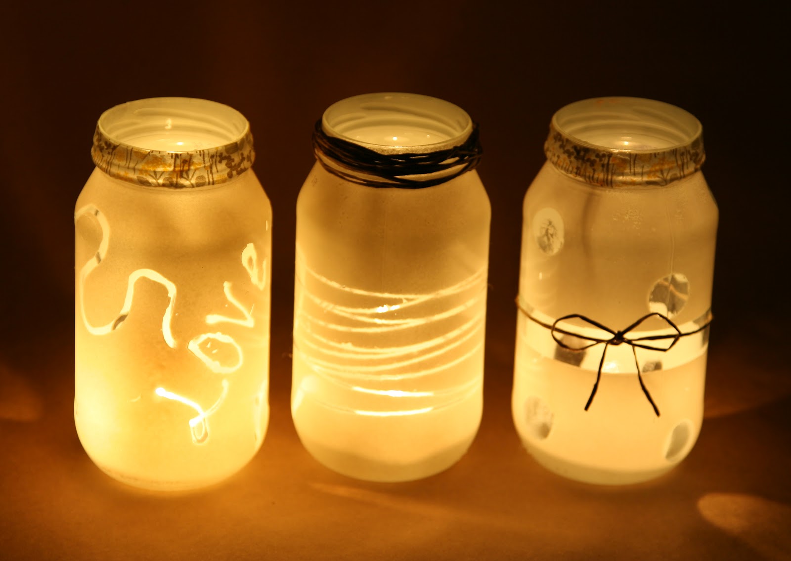 Get Your D.I.Y On!! D.I.Y Recycled Jar Candle Holders