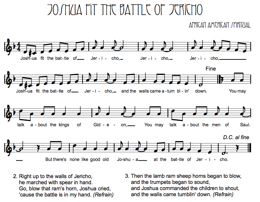 Joshua Fit the Battle of Jericho TECHNOLOGI INFORMATION