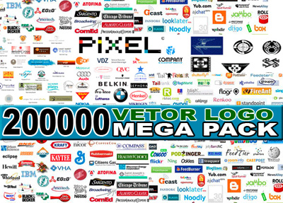 PAKET DVD VECTOR LOGO, ICON, BRUSH, GRADIENT, FONT