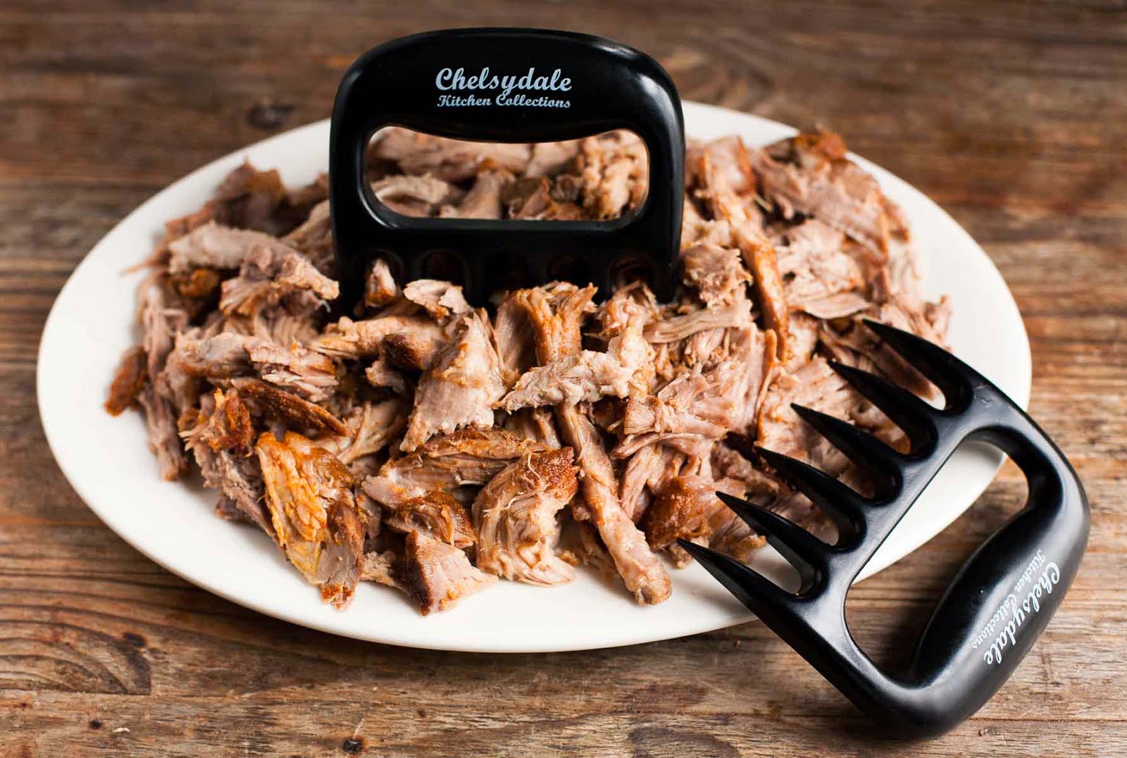 Slow-Cooker Pulled Pork with Peach Barbecue Sauce | acalculatedwhisk.com