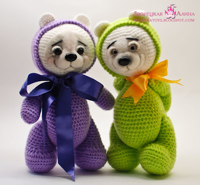 Игрушка мишка вязанный крючком Игрушка мишка вязанный крючком