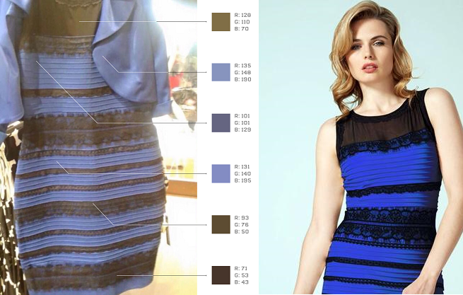 El vestido es azul, pero no está mal verlo blanco y dorado - Proyecto Sandía