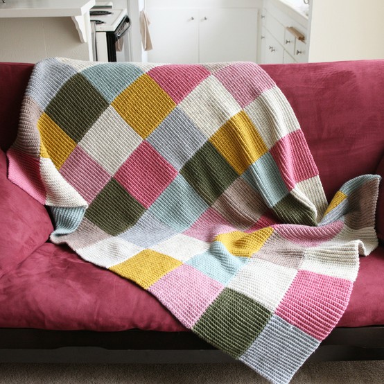 Creating Paper Dreams Tutorial Tuesday Knitted patchwork quilt