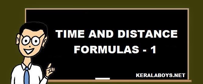 Time and Distance Formulae