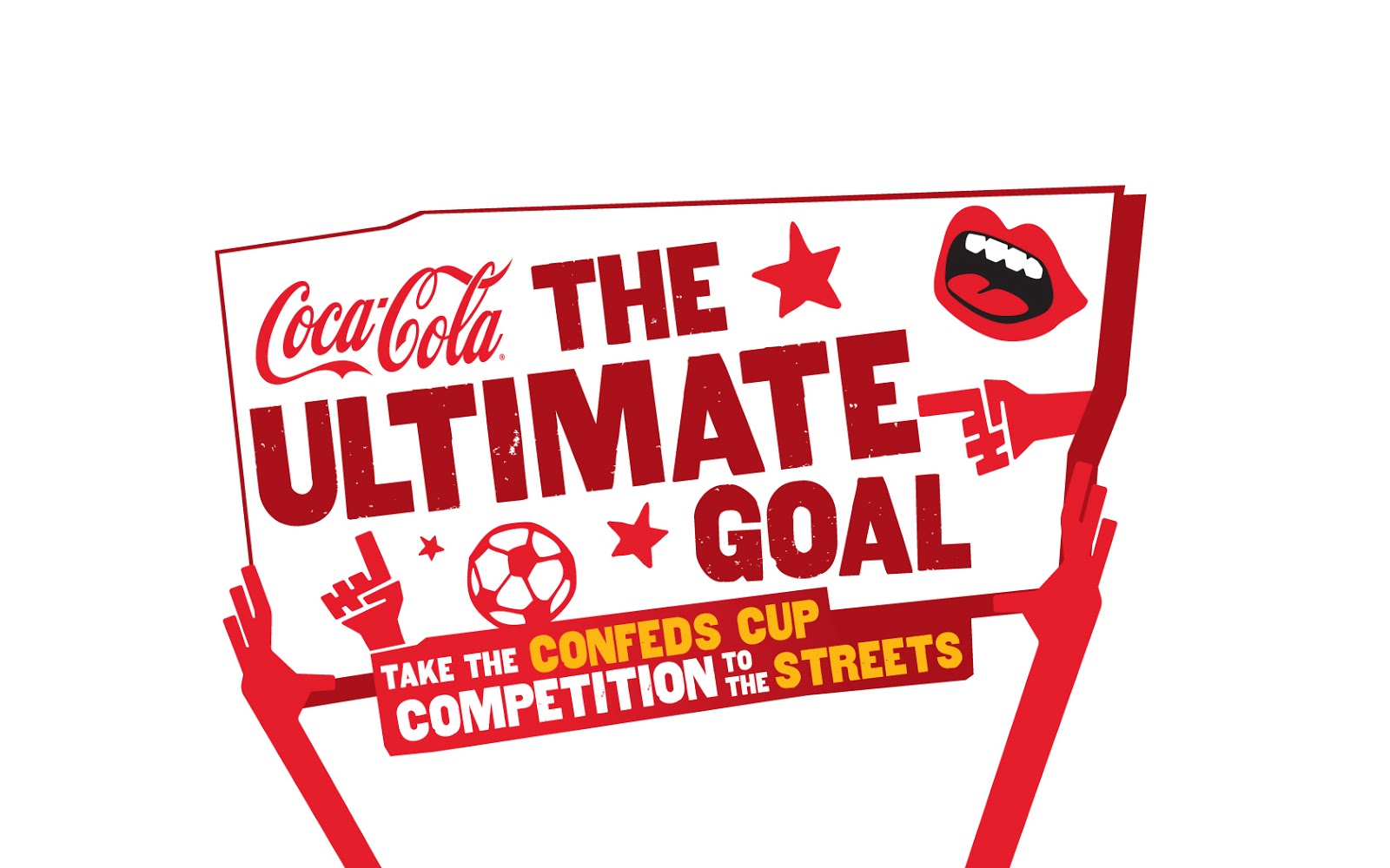 NOW AND WOW COCA COLA THE ULTIMATE GOAL GUERILLA SOCCER GOALS