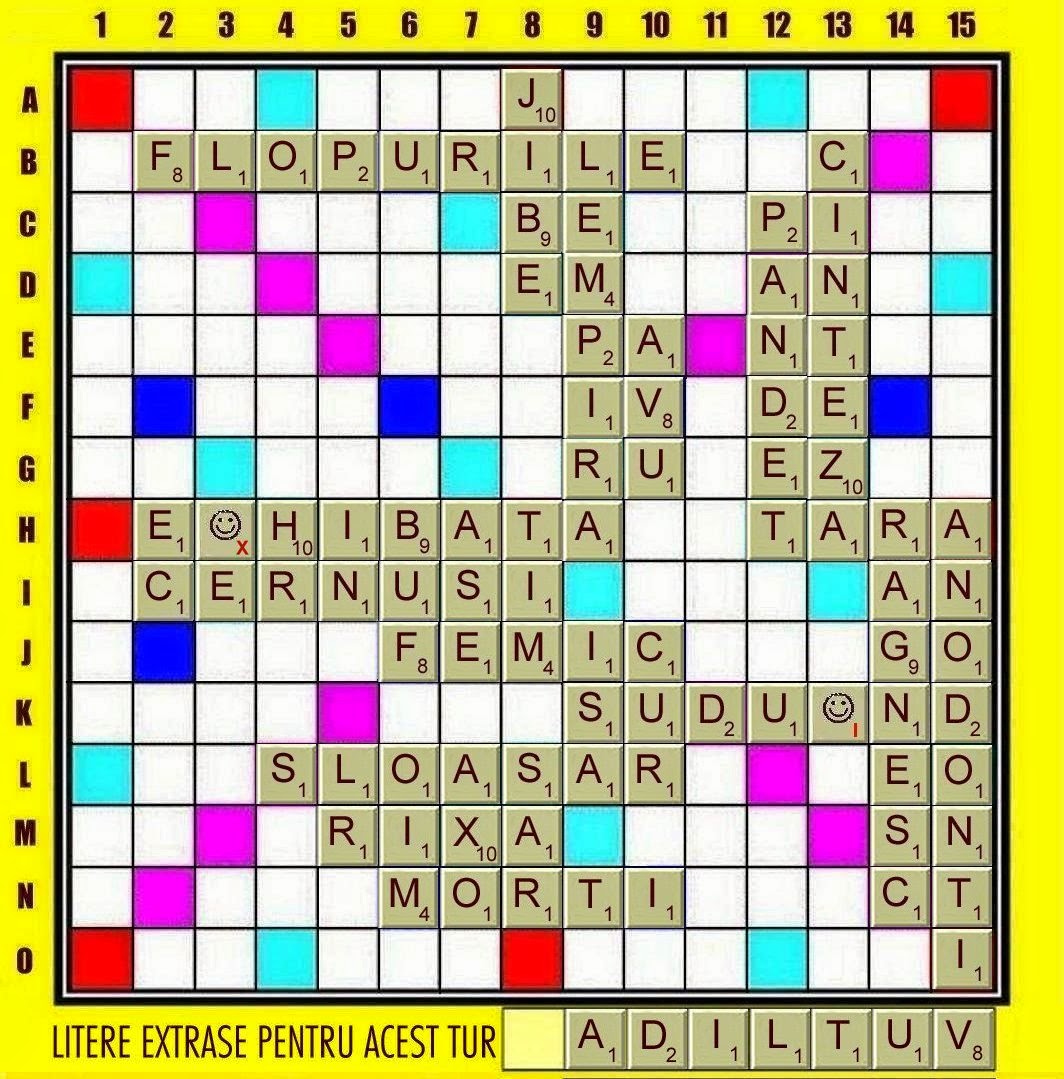 PĂTRĂȚICĂblogAidimireanuStoian SCRABBLE Partida 9 Turul 16
