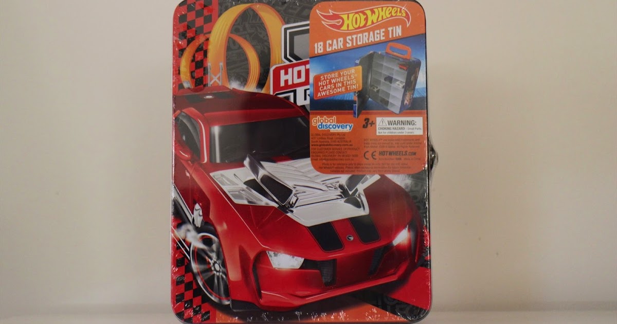 hot wheels storage tin