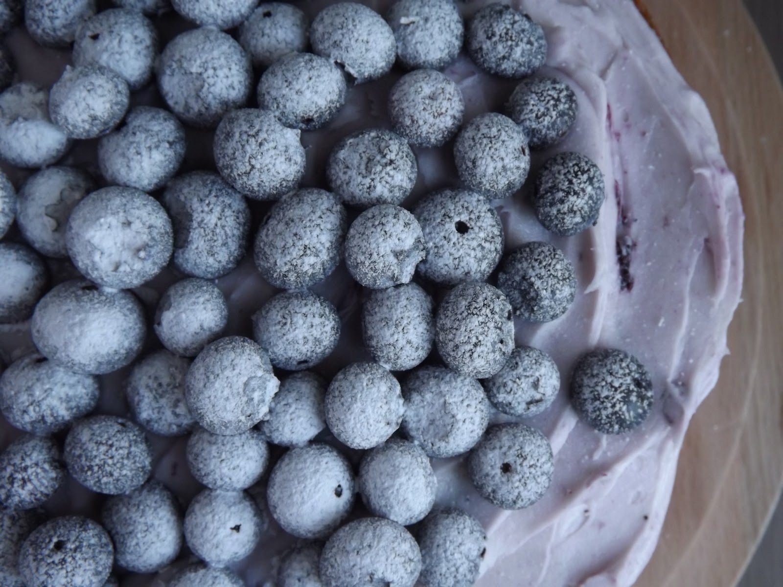 Hazelnut, Lemon and Blueberry Layer Cake