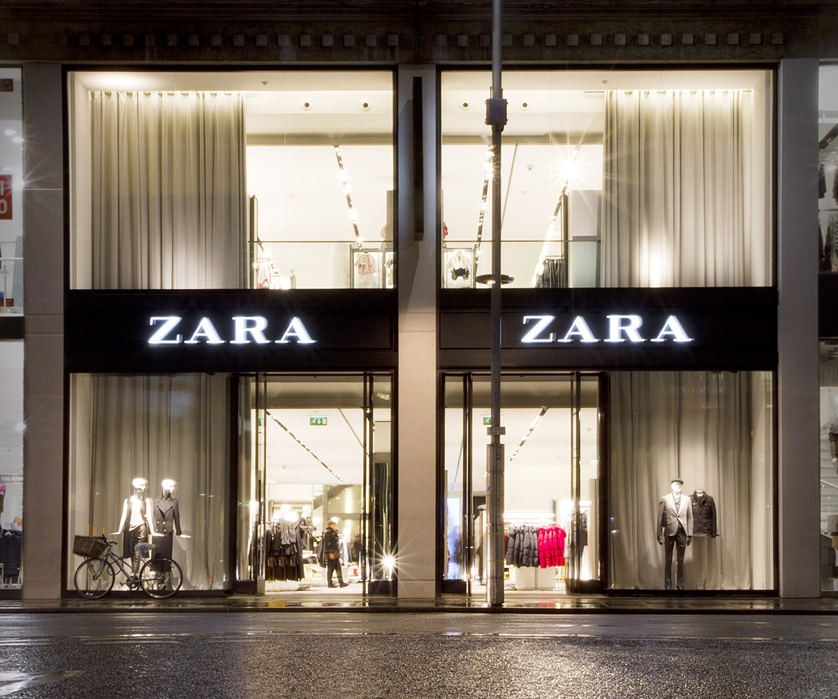 the zara store on kensington high street is now open again after a 13 ...