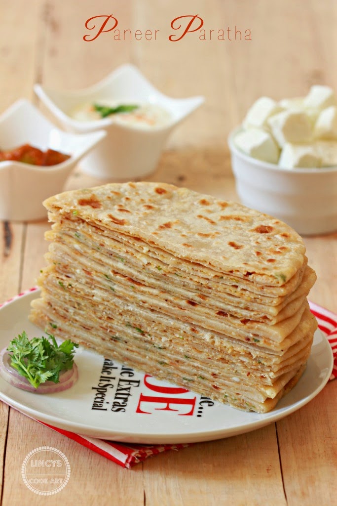 Paneer Paratha/ Cottage Cheese Paratha Lincy's Cook Art