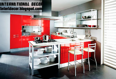 Interior Decor Idea: New Classic Red kitchen Designs - kitchen ...