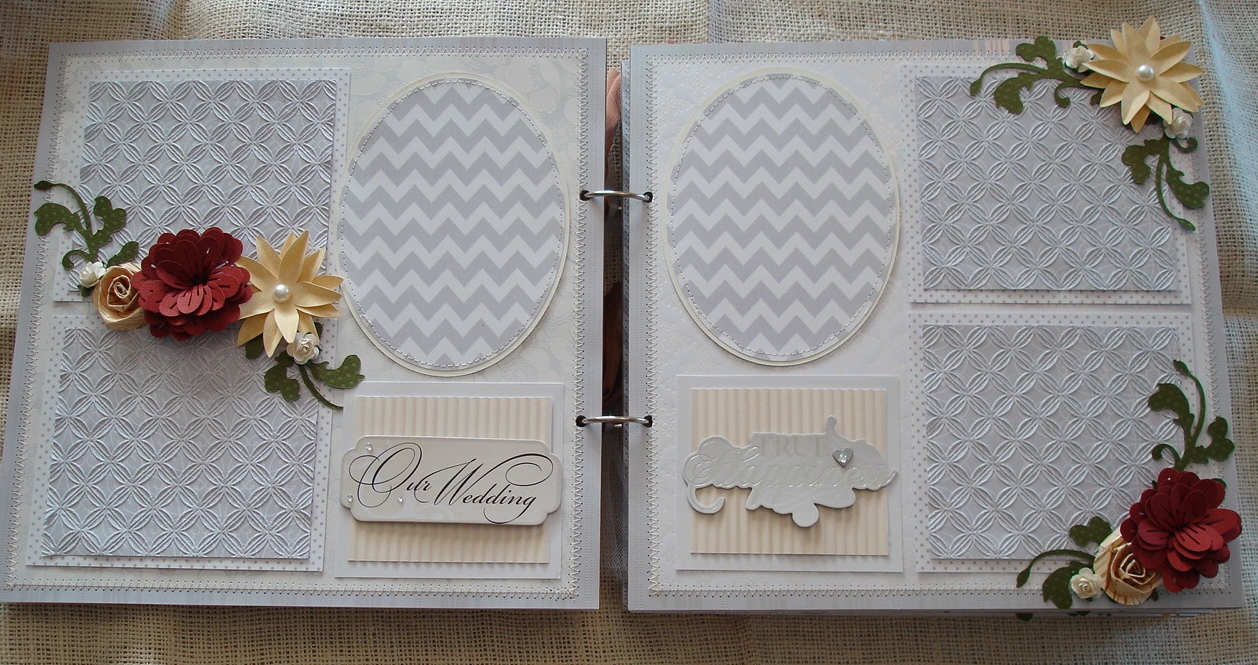Scrapbooking by Phyllis Premade 12x12 Chipboard Wedding album