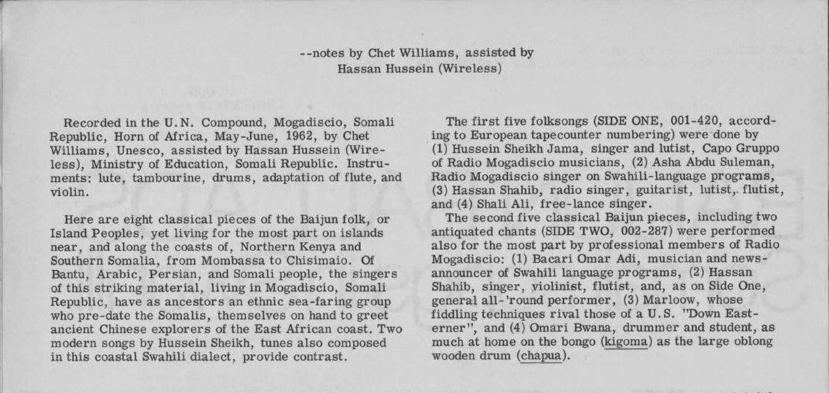 Haussein Shiekh And Radio Mogadisco Swahili Singers Baijun Ballads Somali Songs In Swahili Haussein Shiekh And Radio Mogadisco Swahili Singers Baijun Ballads Somali Songs In Swahili