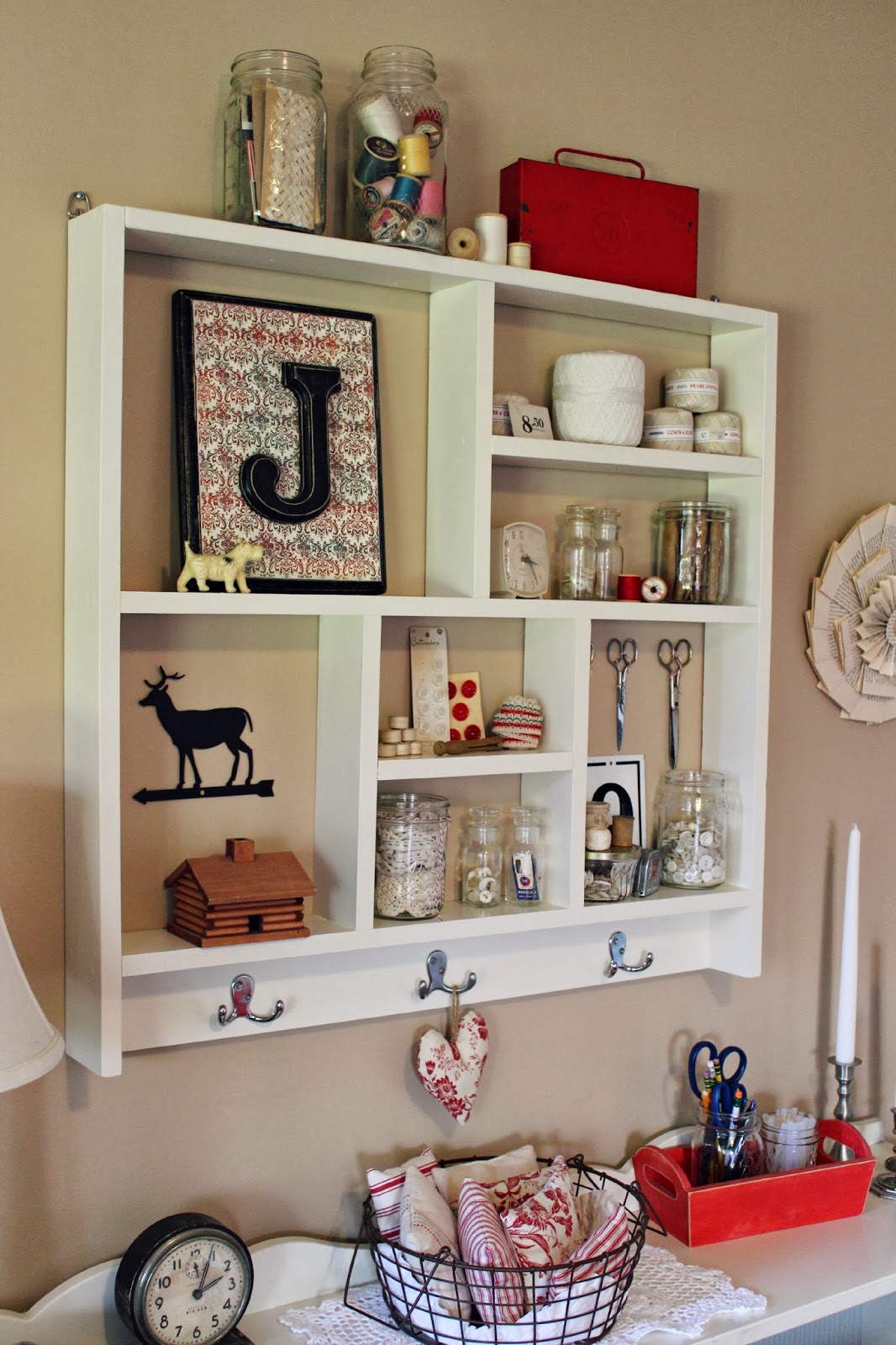 Happy At Home Homemade Cubby Shelf