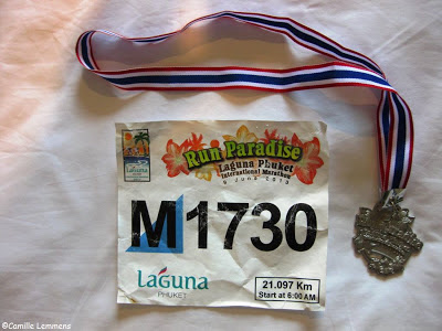 Laguna Phuket Half Marathon BIB and finishers medal
