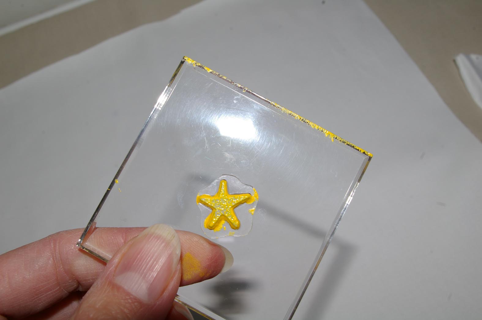 Colette Moscrop hand stamping fabric tutorial