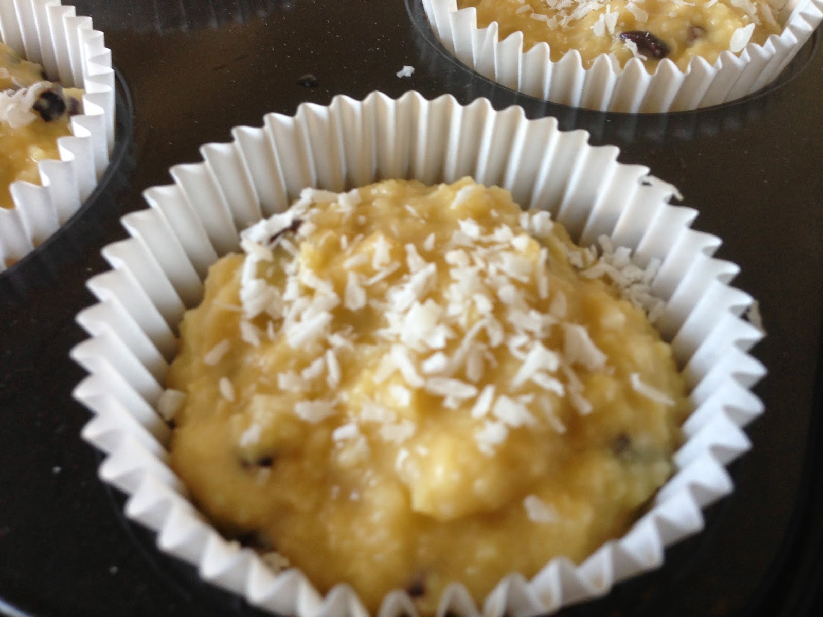 Grabbing life by the kettlebells... Banana & Coconut Muffins
