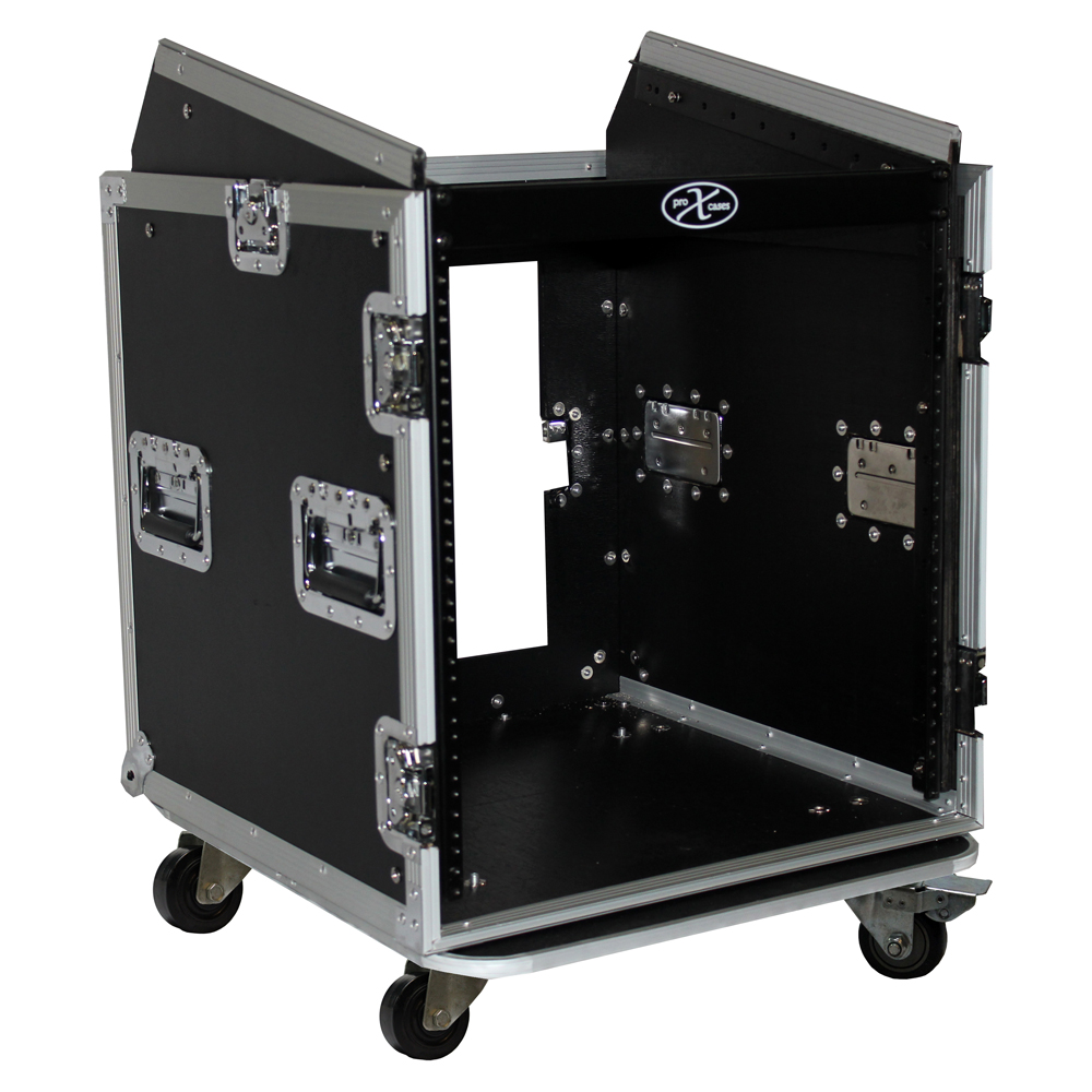 Pro X Cases 12 Space Amp Rack 10 Slanted Top 12U 10U Mixer DJ Combo