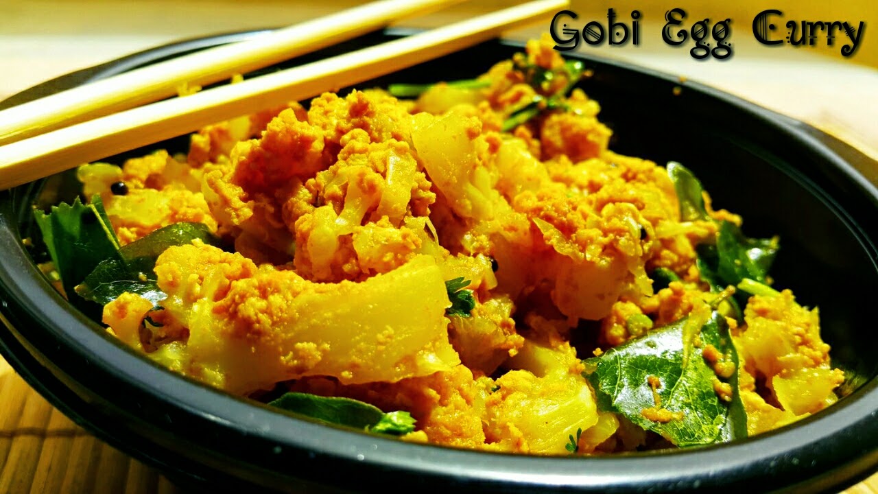 Cauliflower/Gobi Egg Curry