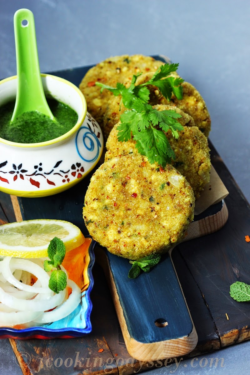 Jagruti's Cooking Odyssey Tofu and Broken wheat Cutlet Tofu Dalia Cutlet