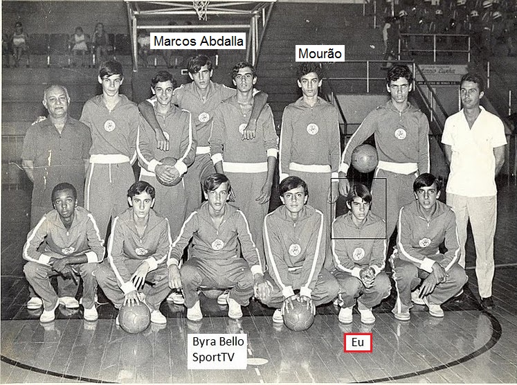 E 3 anos antes (1967), campeão brasileiro de basquete (Petiz - Infanto) - Seleção Carioca -