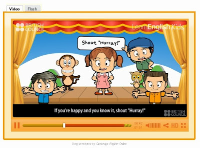 http://learnenglishkids.britishcouncil.org/es/songs/if-youre-happy-and-you-know-it